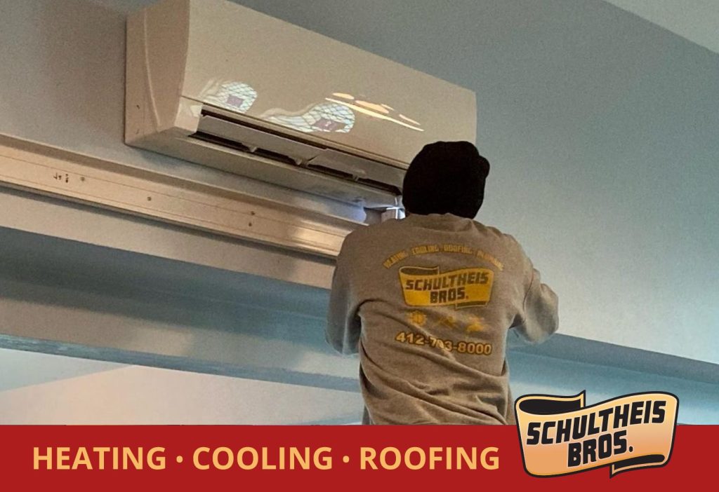 Consider a Mitsubishi Ductless System for Cooling Your Home installed by Schultheis Brothers, Pittsburgh's HVAC company